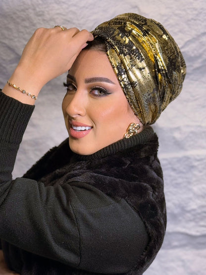 Formal - Snake Print Black & Gold