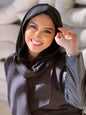 Wool - Two pieces hijab - Black