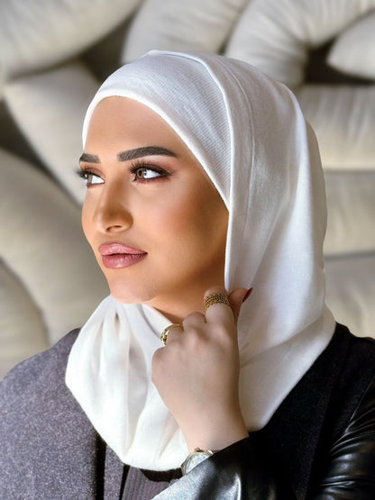 Wool - Two pieces hijab - Off white