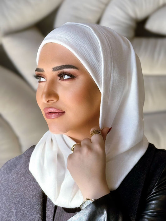 Wool - Two pieces hijab - Off white