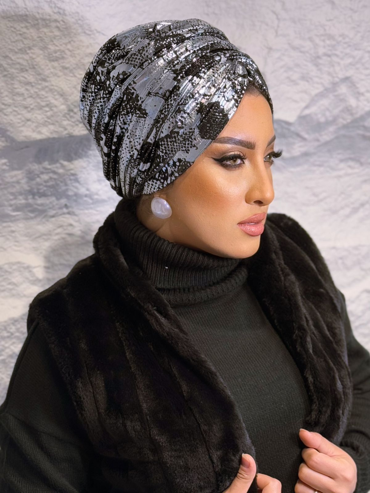 Formal - Snake Print Black & Silver