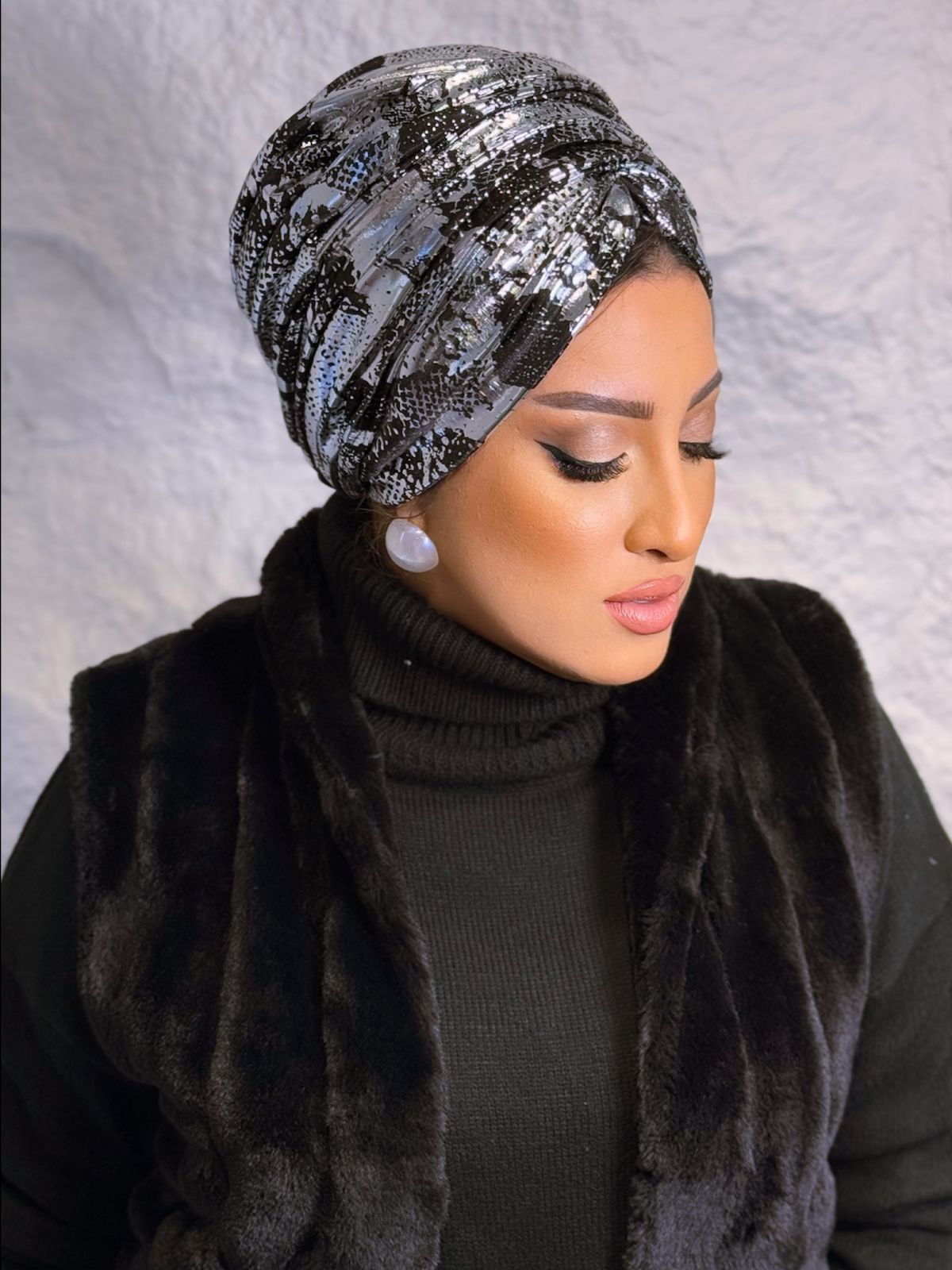 Formal - Snake Print Black & Silver