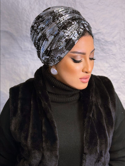 Formal - Snake Print Black & Silver